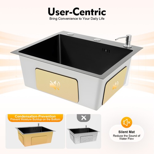 Stainless steel sink built - stainless, built-in