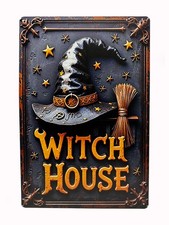 Metal Witches House Sign 6 -