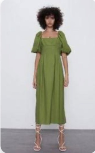 Zara green puff - green,