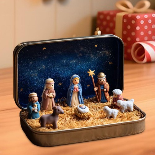 Christmas nativity scene - nativity,