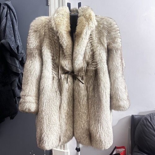 Real fox fur coat very - coat,