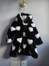 Monnalisa Faux Fur Coat Size 4