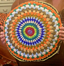 crochet cushion hand crafted