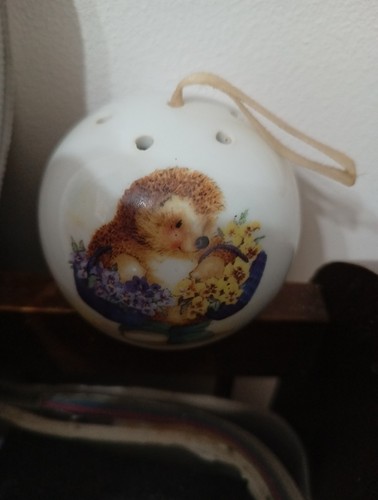 Vintage ceramic pomander - ceramic,