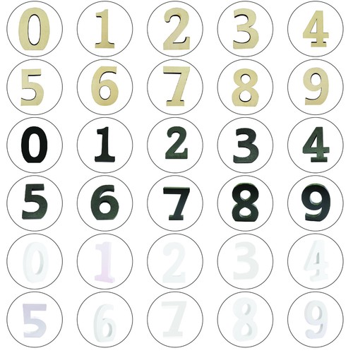 Wooden numbers craft board - wooden,