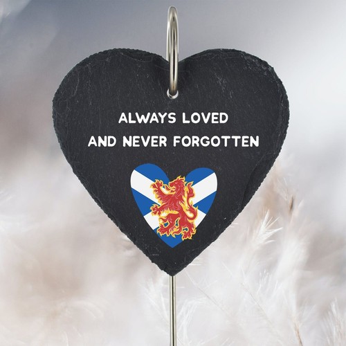 Scottish flag grave stick - grave,