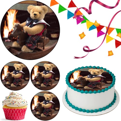 Teddy bear cake topper party - teddy,