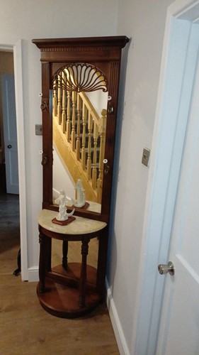 Vintage hall tree coat - coat, stand