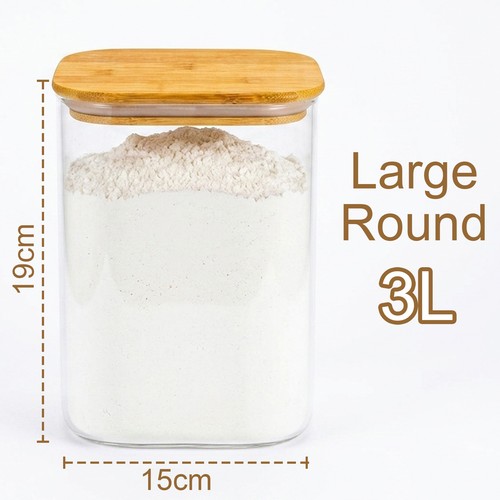 Glass jar with - jar, bamboo