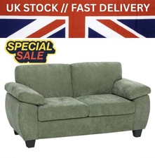 2 Seater Chenille Fabric Green