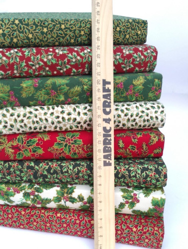 Christmas holly fabric - holly,