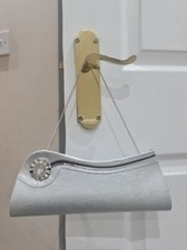 Silver Clutch Purse Handbag