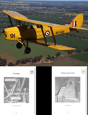 De HAVILLAND TIGER MOTH CONSTRUCTION MANUAL PLANS PDF BUILD DETAILS 350 pages