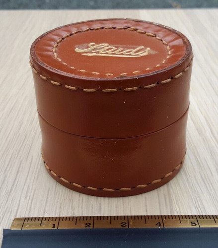 Vintage leather studs case - leather,