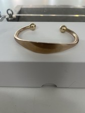 9ct ROSE  Solid Gold Ladies Torque identity  Bangle –31.38 grams