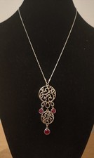 PILGRIM FILIGREE RED STONE