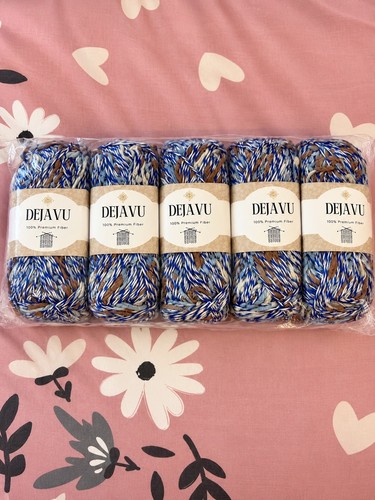 Dejavu 460g textured yarn blue - dejavu,