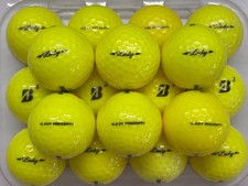 24 BRIDGESTONE LADY PRECEPT YELLOW GOLF LAKE BALLS PEARL / GRADE A FREE P&P