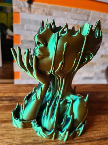 Printed art pot - 3d,