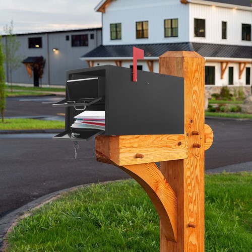 Post mount mailbox heavy - post,
