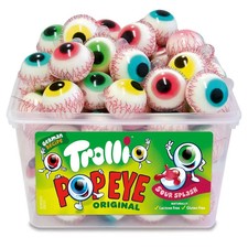 Trolli Pop Eye Shaped Runny Filling Halloween Sweets Candy Box Pack Of 60