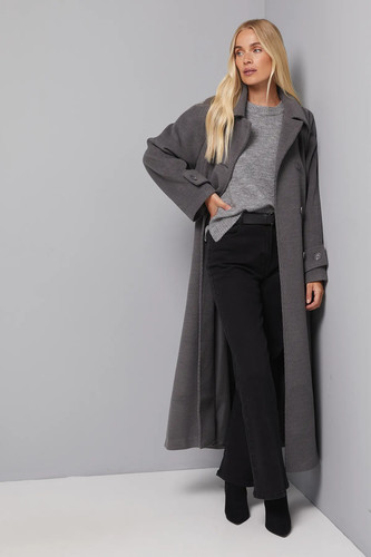 Wallis grey coat womens - coat,