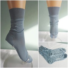 Vintage Ankle Socks 1980s Harrods Cotton Lisle Unworn Baby Blue Fil d' Ecosse 80