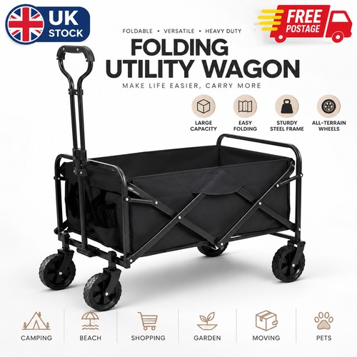Folding wagon 80kg 100l - folding,
