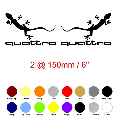 Quattro lizard stickers - x,