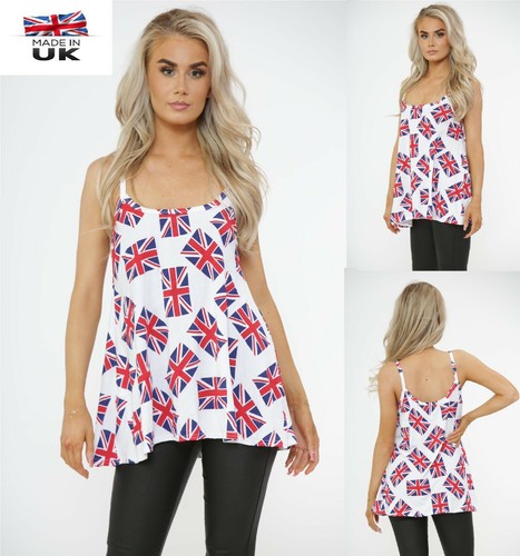 Top tank womens union jack - top,