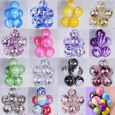 Marble Balloons Baby Shower Party Balloons Agate Birthday Party Confetti Baloons