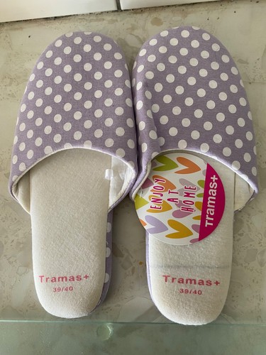 Spotted ladies slippers size - slippers,