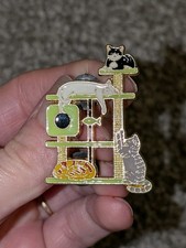 Quirky cute cats scratching