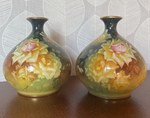 Pair antique royal bonn - pair,