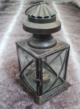 Vintage Lantern Rare Storm Light Original Hanging Display Candle Decor Brass