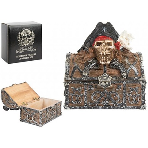 Pirate skull treasure chest - skull,