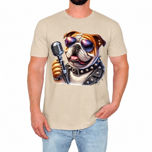 Funny bulldog mens shirt - bulldog,