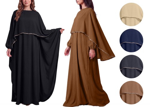 Women elegant silk abaya - silk,
