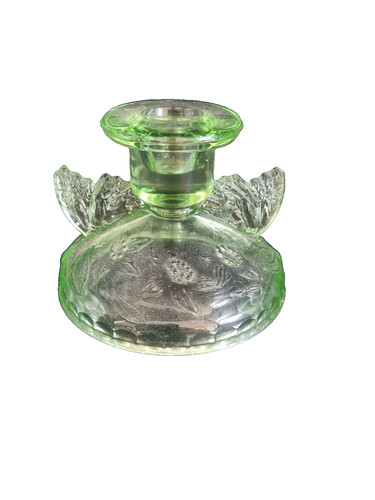 Sowerby green glass candle - green,