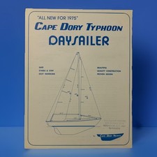 Cape Dory Typhoon Daysailer Yacht SAILBOAT Dealer Sales Brochure Catalog 1975