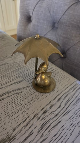 Vintage solid brass duck - solid,