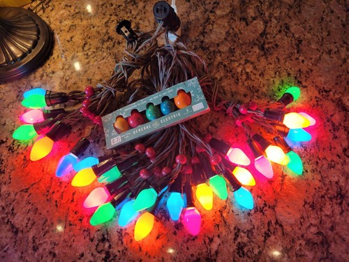 Vintage christmas lights - c7,