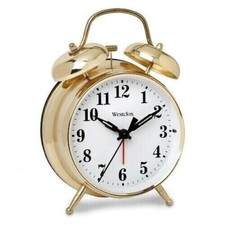 Loud Bell Alarm Clock Big Ben Twin Bell Quartz Accuracy Battery Operated New