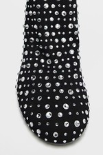 ZARA Sparkly Rhinestone High-Heel Boots 3002/510/800 size 37