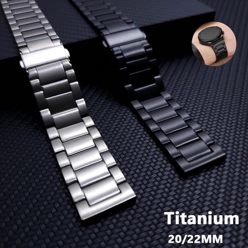 Titanium metal watch band - titanium,