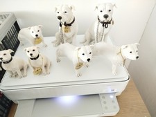 Dog Ornament Figure Gifts Statues Staffy 
