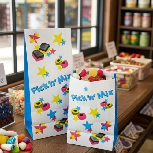 Pick and mix candy - and, bags.