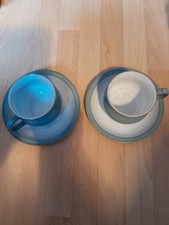 2 x Denby Colonial Blue Tea