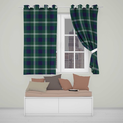 Blackout eyelet curtains - curtains, green