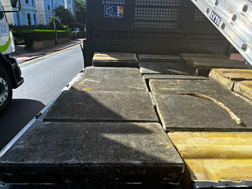 Reclaimed weathered sandstone - weathered,